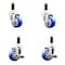 Service Caster 3 Inch 316SS Blue Poly Swivel 1 Inch Expanding Stem Caster Brake SCC, 2PK SCC-SS316EX20S314-PPUBBLUE-2-TLB-2-1 - alternate 4